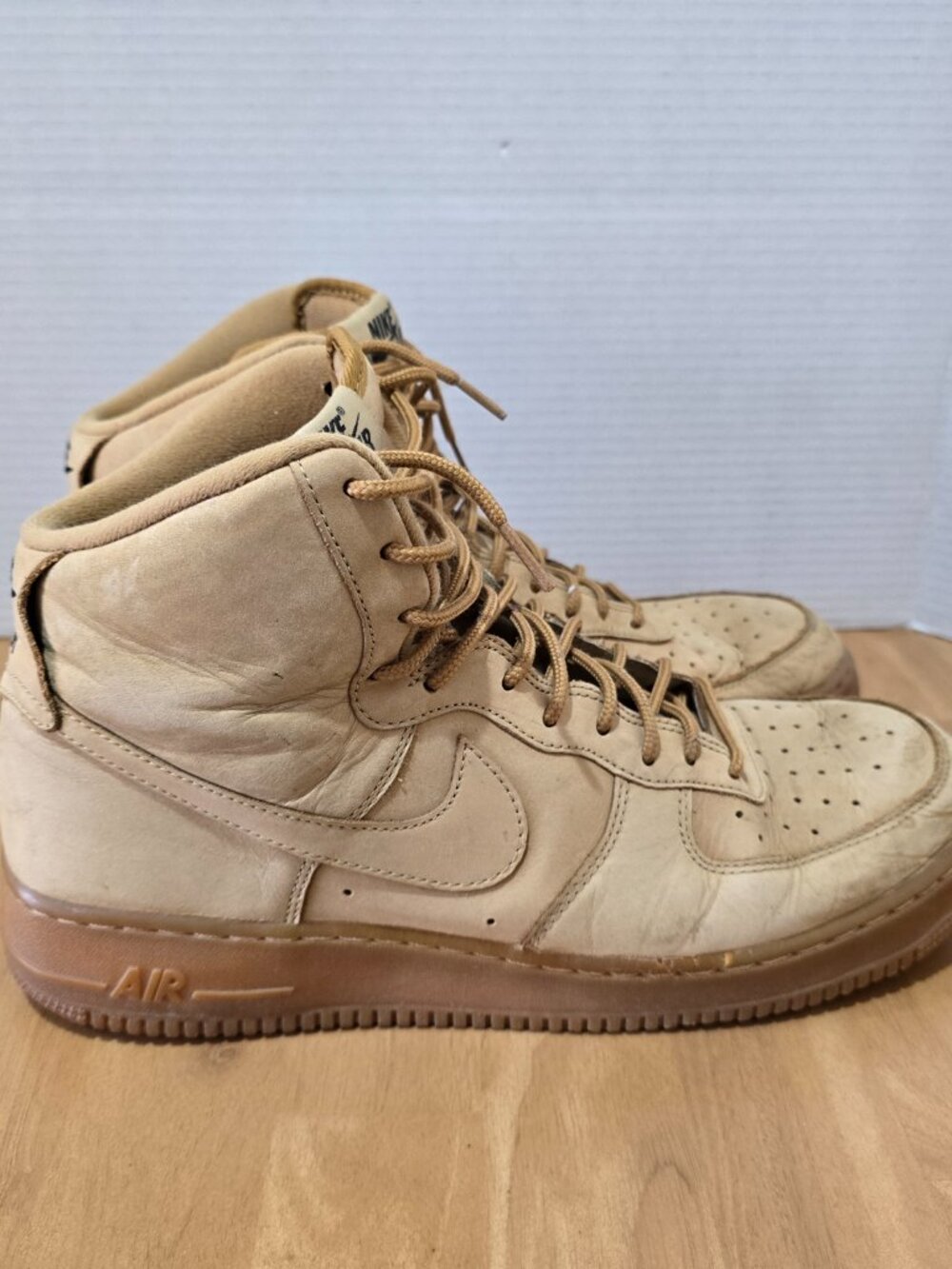 Nike Air Force 1 High 07 LV8 Wheat Flax 806403-200 2015 Men’s Size 13 - Picture 3 of 8